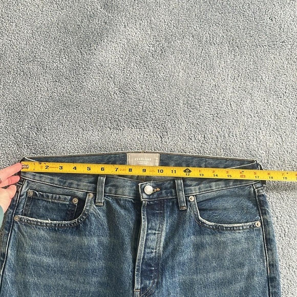 Everlane The Everybody Jean E7 Short Denim Pant Organic Cotton Unisex Minimalist - Picture 9 of 14